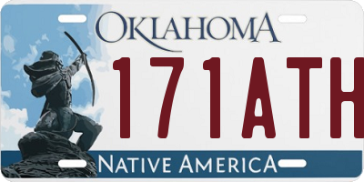 OK license plate 171ATH