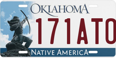 OK license plate 171ATO