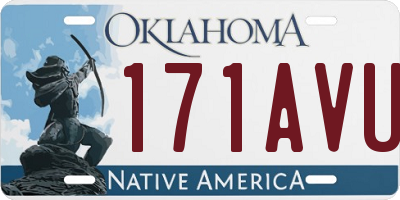 OK license plate 171AVU