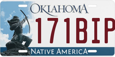 OK license plate 171BIP