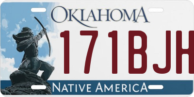 OK license plate 171BJH