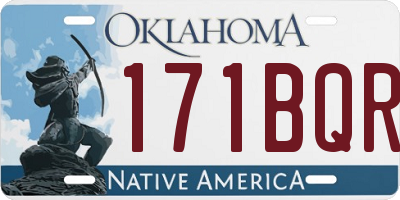 OK license plate 171BQR