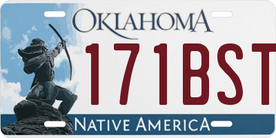 OK license plate 171BST