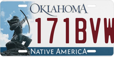 OK license plate 171BVW