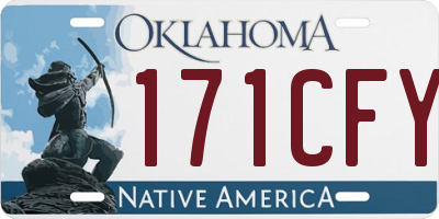 OK license plate 171CFY