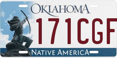 OK license plate 171CGF