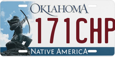 OK license plate 171CHP