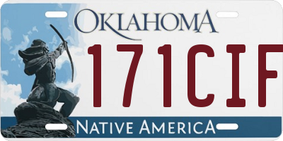 OK license plate 171CIF