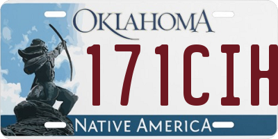 OK license plate 171CIH