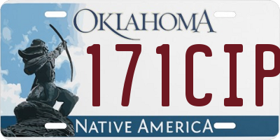 OK license plate 171CIP
