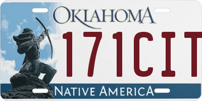 OK license plate 171CIT