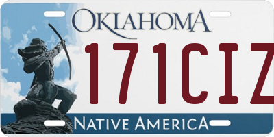 OK license plate 171CIZ