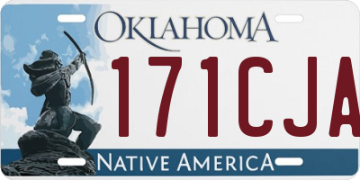 OK license plate 171CJA