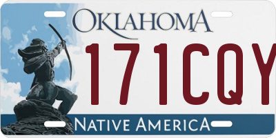 OK license plate 171CQY