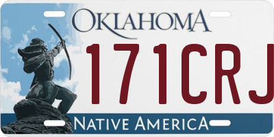 OK license plate 171CRJ