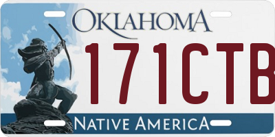 OK license plate 171CTB