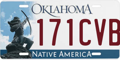 OK license plate 171CVB