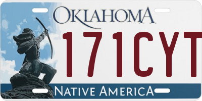 OK license plate 171CYT