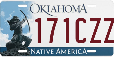 OK license plate 171CZZ