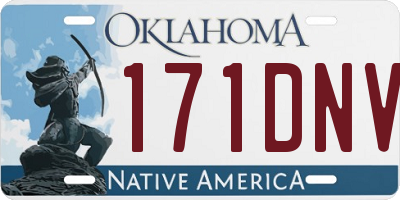 OK license plate 171DNV