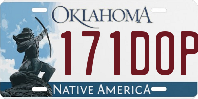 OK license plate 171DOP