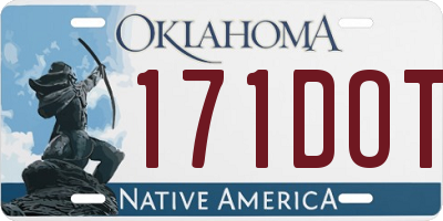 OK license plate 171DOT