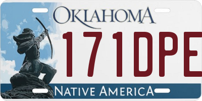 OK license plate 171DPE