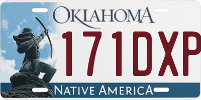 OK license plate 171DXP