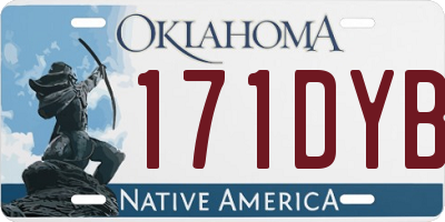 OK license plate 171DYB