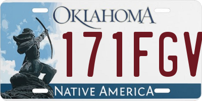 OK license plate 171FGV