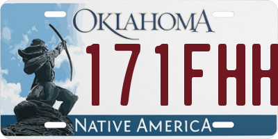 OK license plate 171FHH