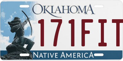 OK license plate 171FIT