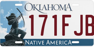 OK license plate 171FJB