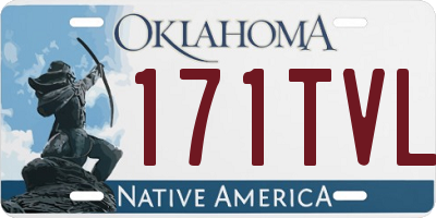 OK license plate 171TVL