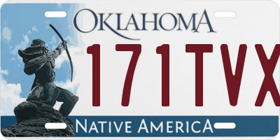 OK license plate 171TVX