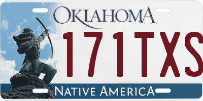 OK license plate 171TXS