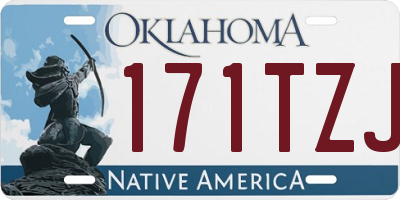 OK license plate 171TZJ