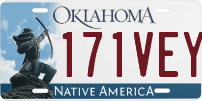 OK license plate 171VEY