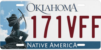 OK license plate 171VFF