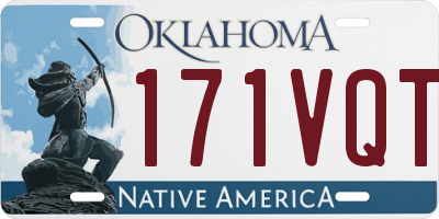 OK license plate 171VQT