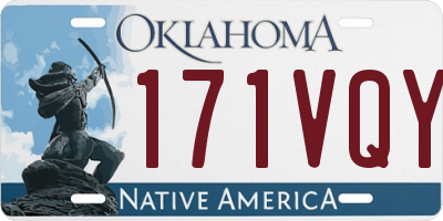 OK license plate 171VQY