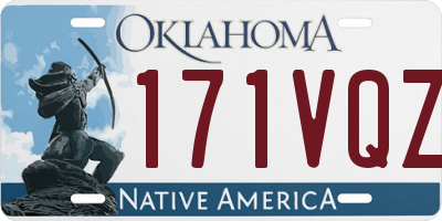 OK license plate 171VQZ