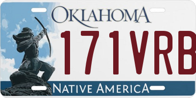 OK license plate 171VRB