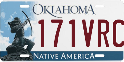 OK license plate 171VRC