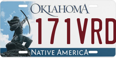 OK license plate 171VRD