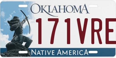 OK license plate 171VRE