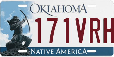OK license plate 171VRH