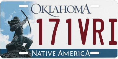 OK license plate 171VRI