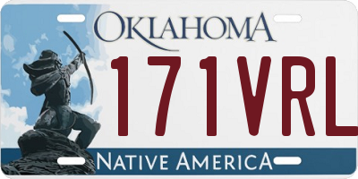 OK license plate 171VRL