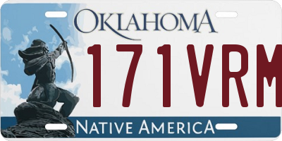 OK license plate 171VRM
